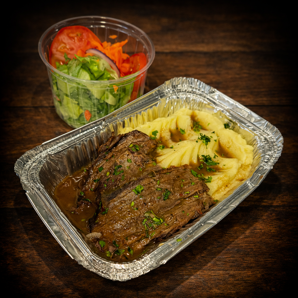 Plateada con Pur&eacute; de Papas
